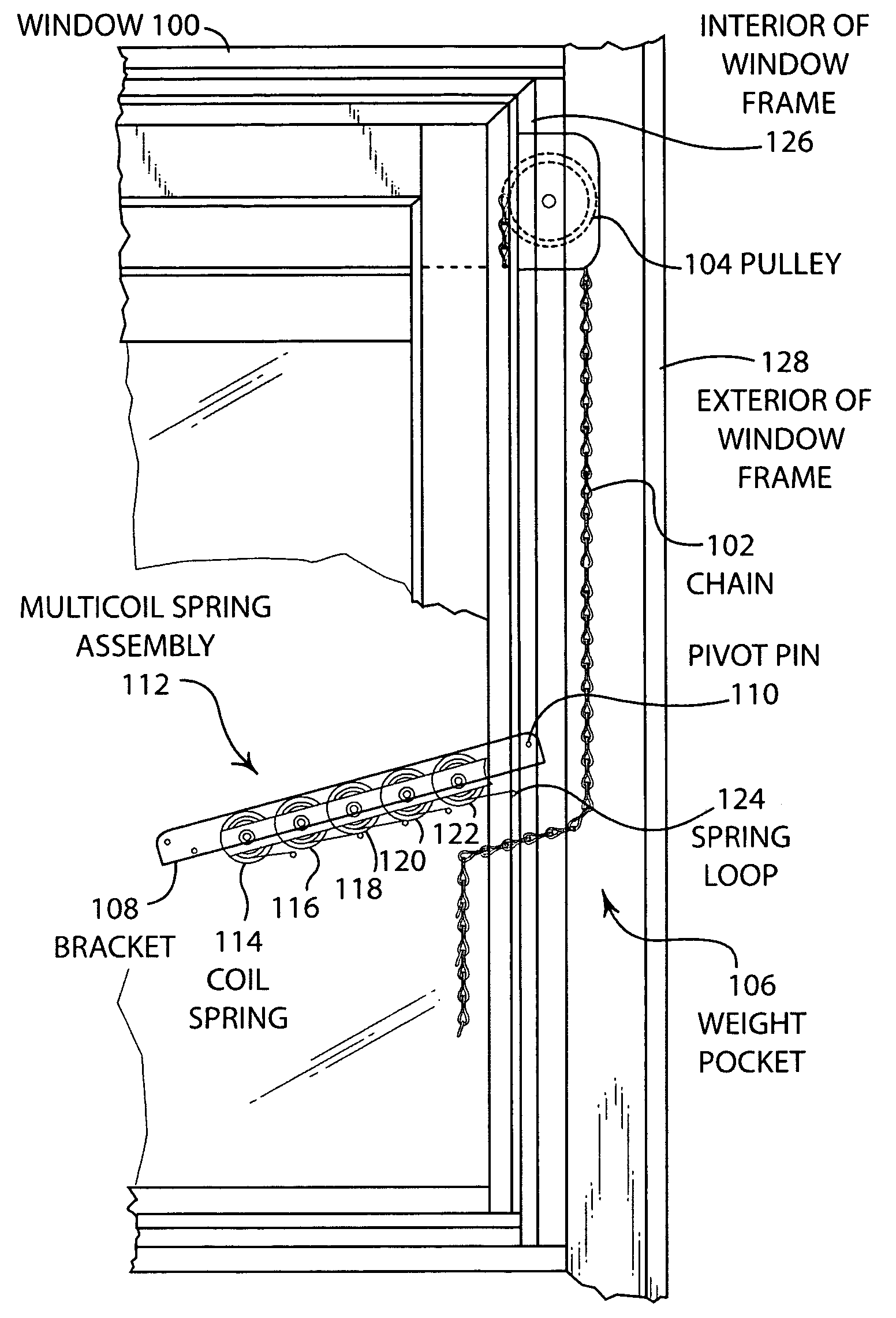 Multi-coil spring window counterbalance assembly