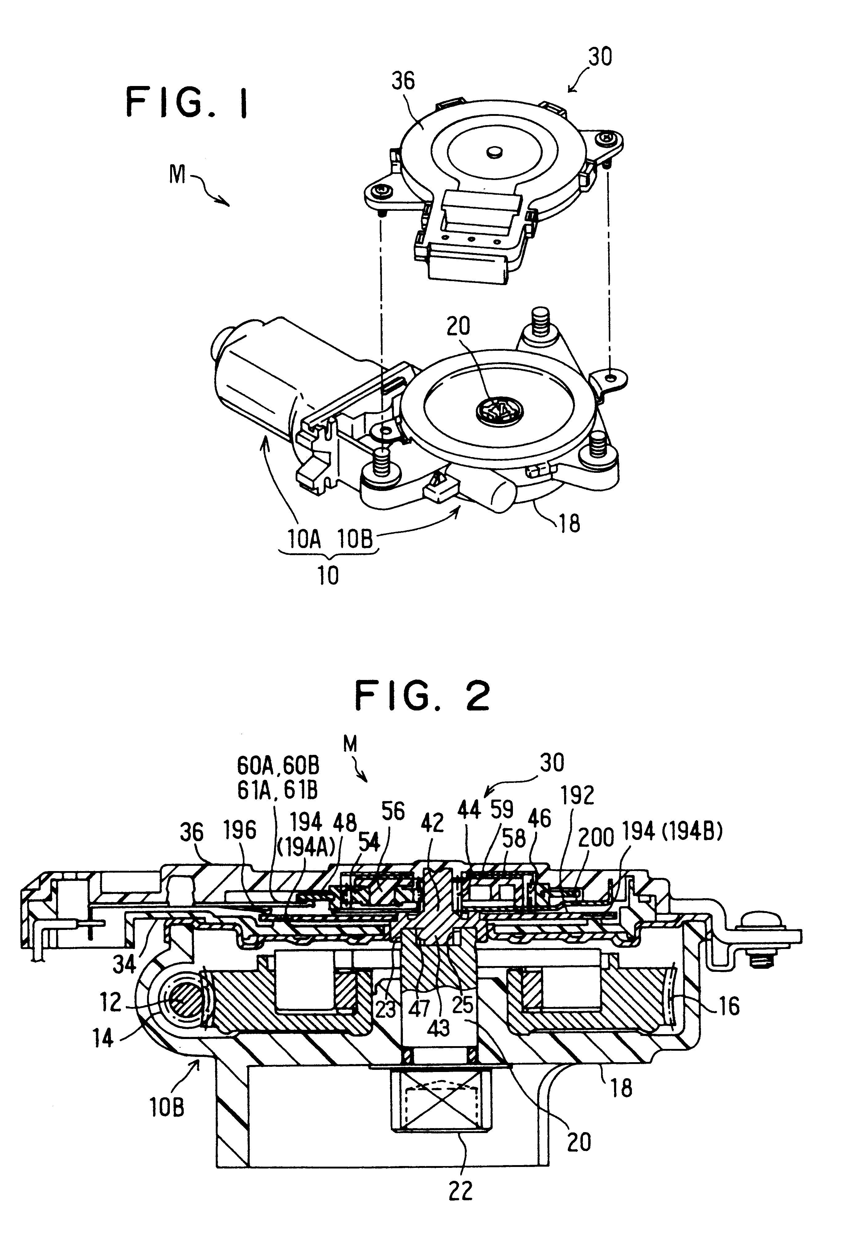 Motor actuator having simplified interfitting connection