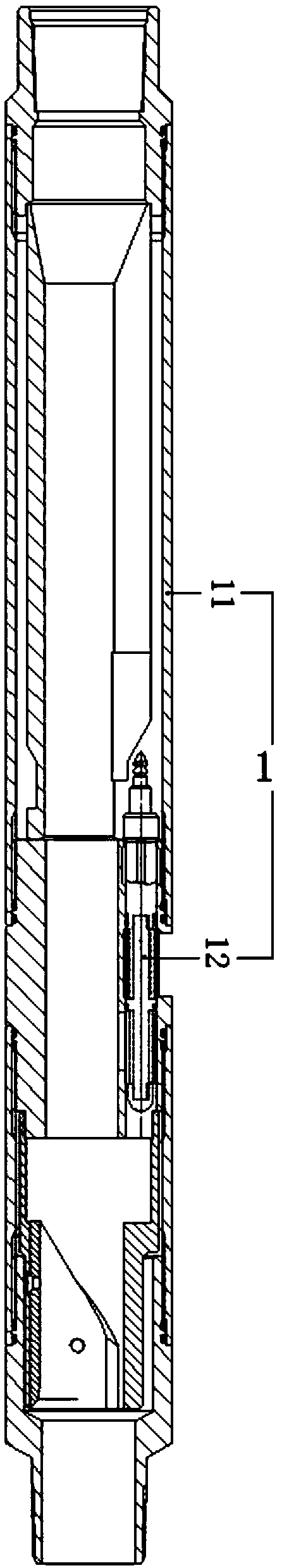 Corrosion monitoring device and pipe column for corrosion monitoring of water injection well