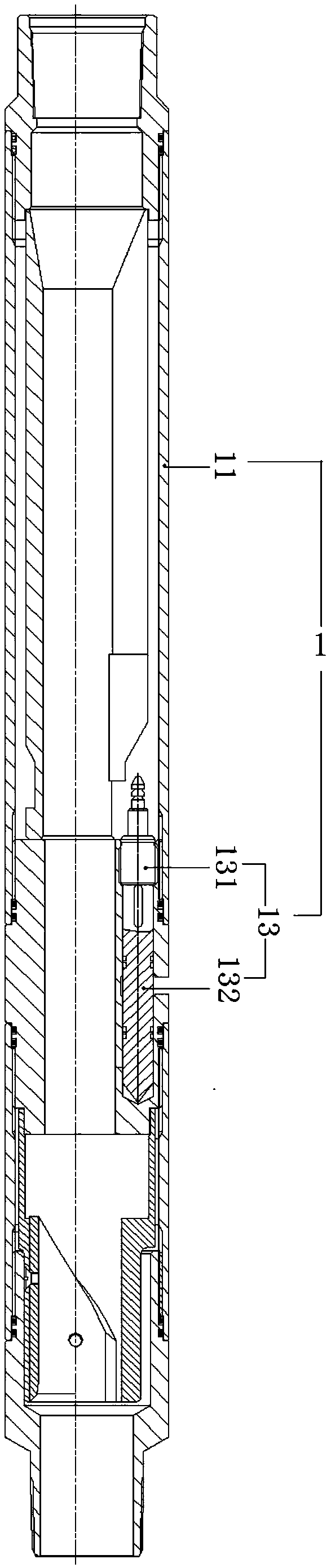 Corrosion monitoring device and pipe column for corrosion monitoring of water injection well