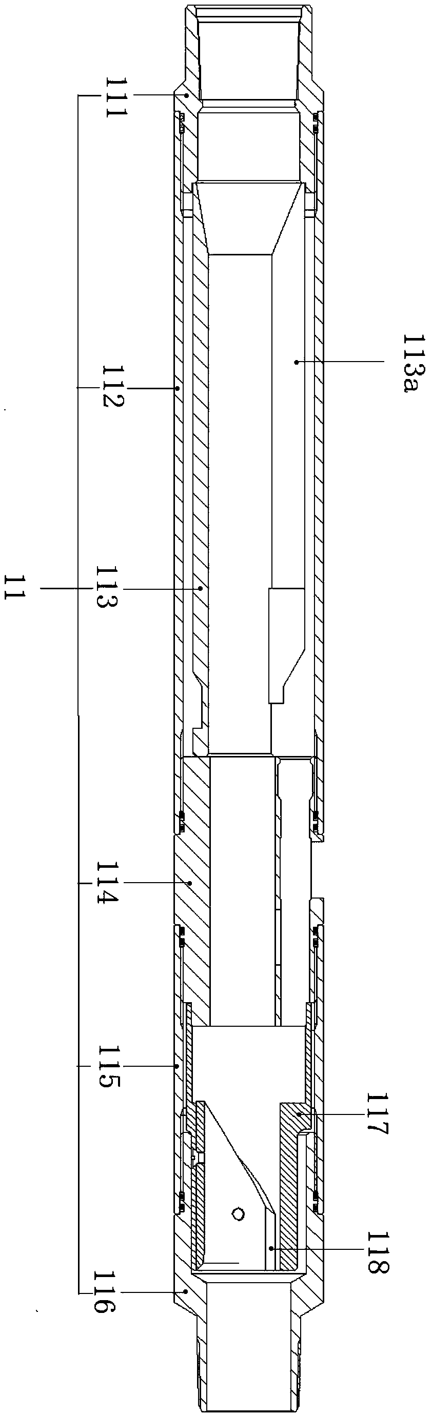 Corrosion monitoring device and pipe column for corrosion monitoring of water injection well