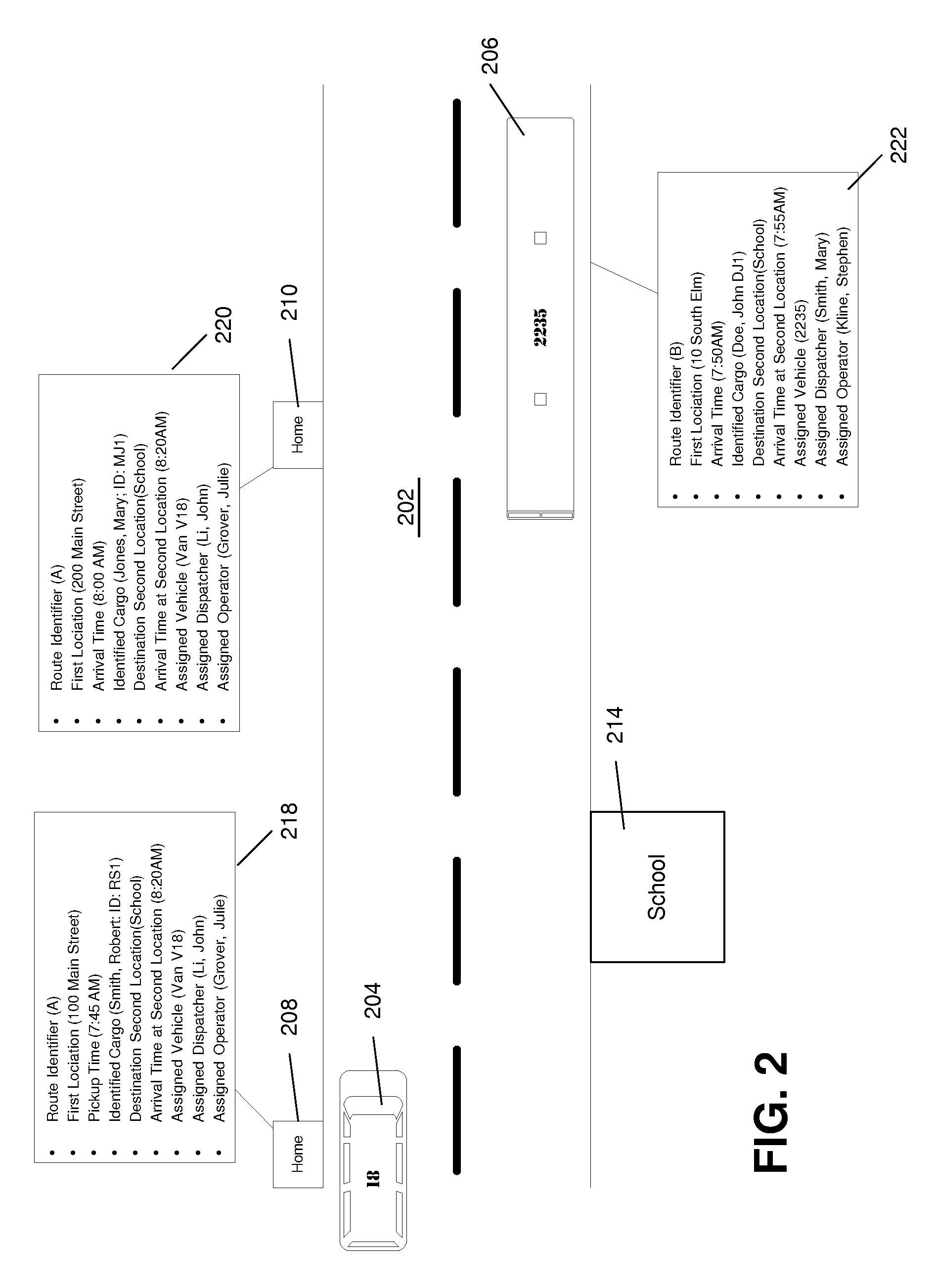Dynamic Modification And Communication Of Routes For Transportation Vehicles