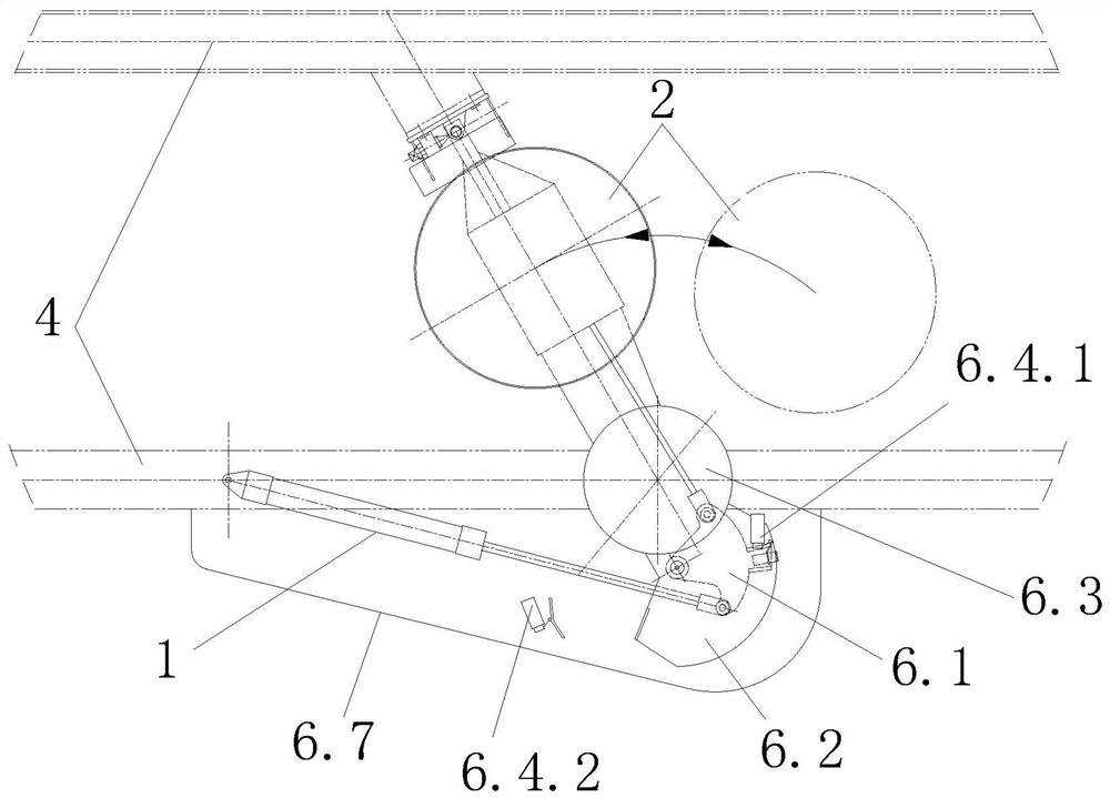 Multidirectional movement type discharging mechanism