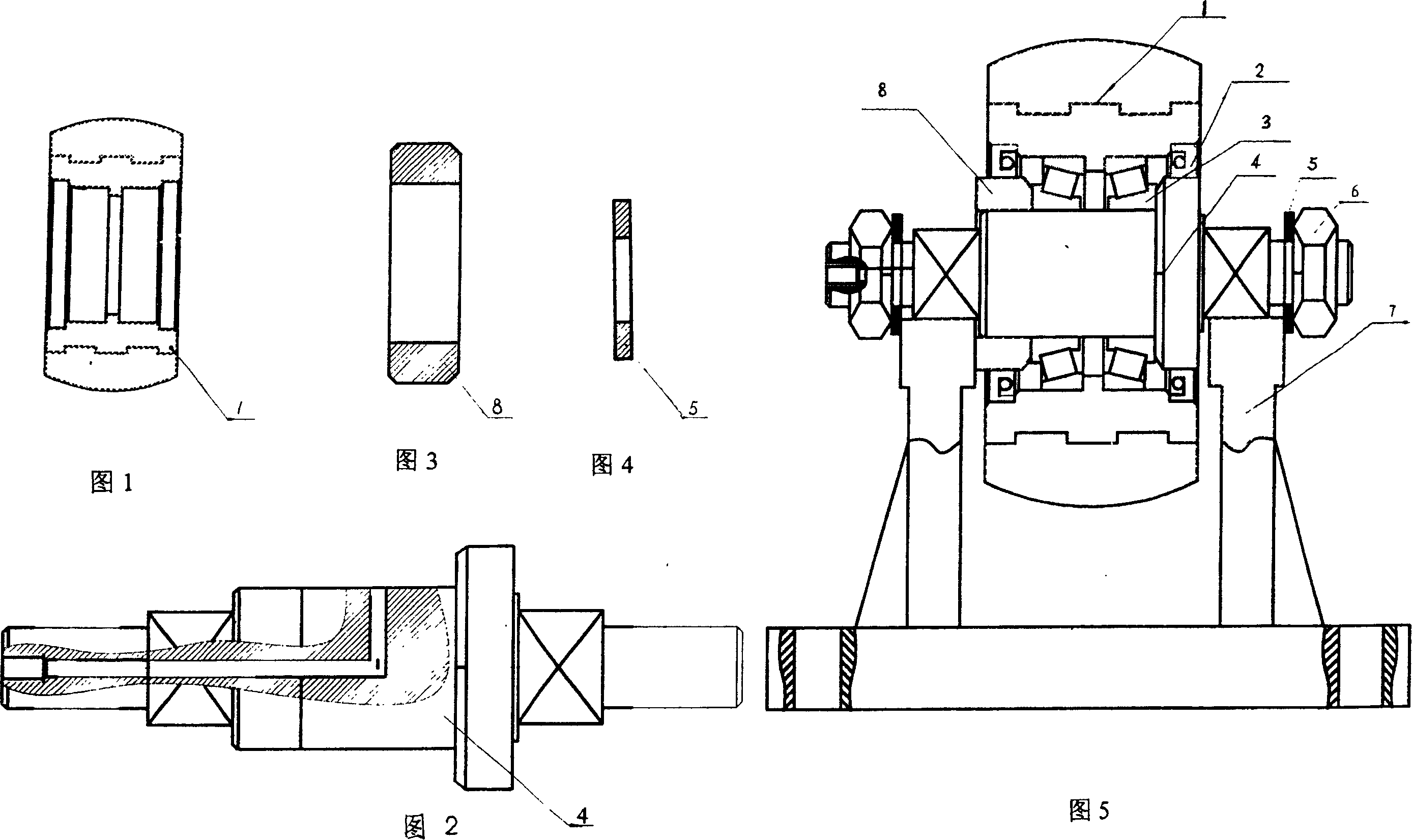Conveyor idler of revolving-leaf type filter and its installation