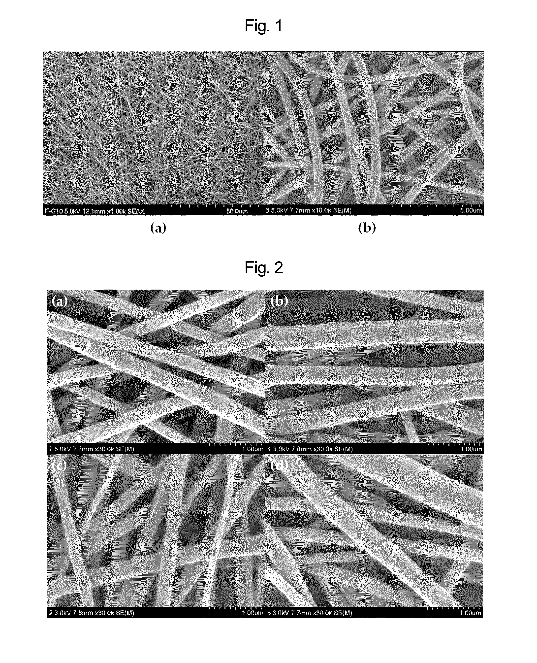 Nano-fibered membrane for western blot and manufacturing method of the same
