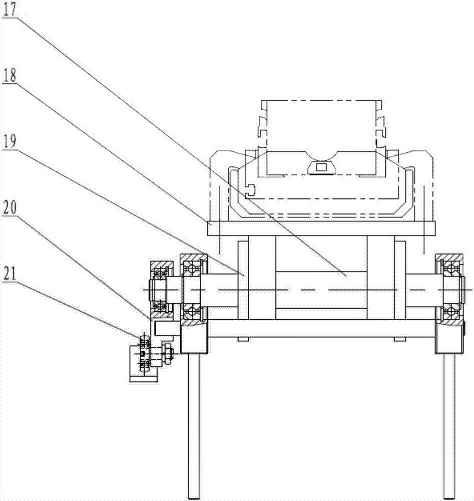 Rotary-type antiknock conveying device