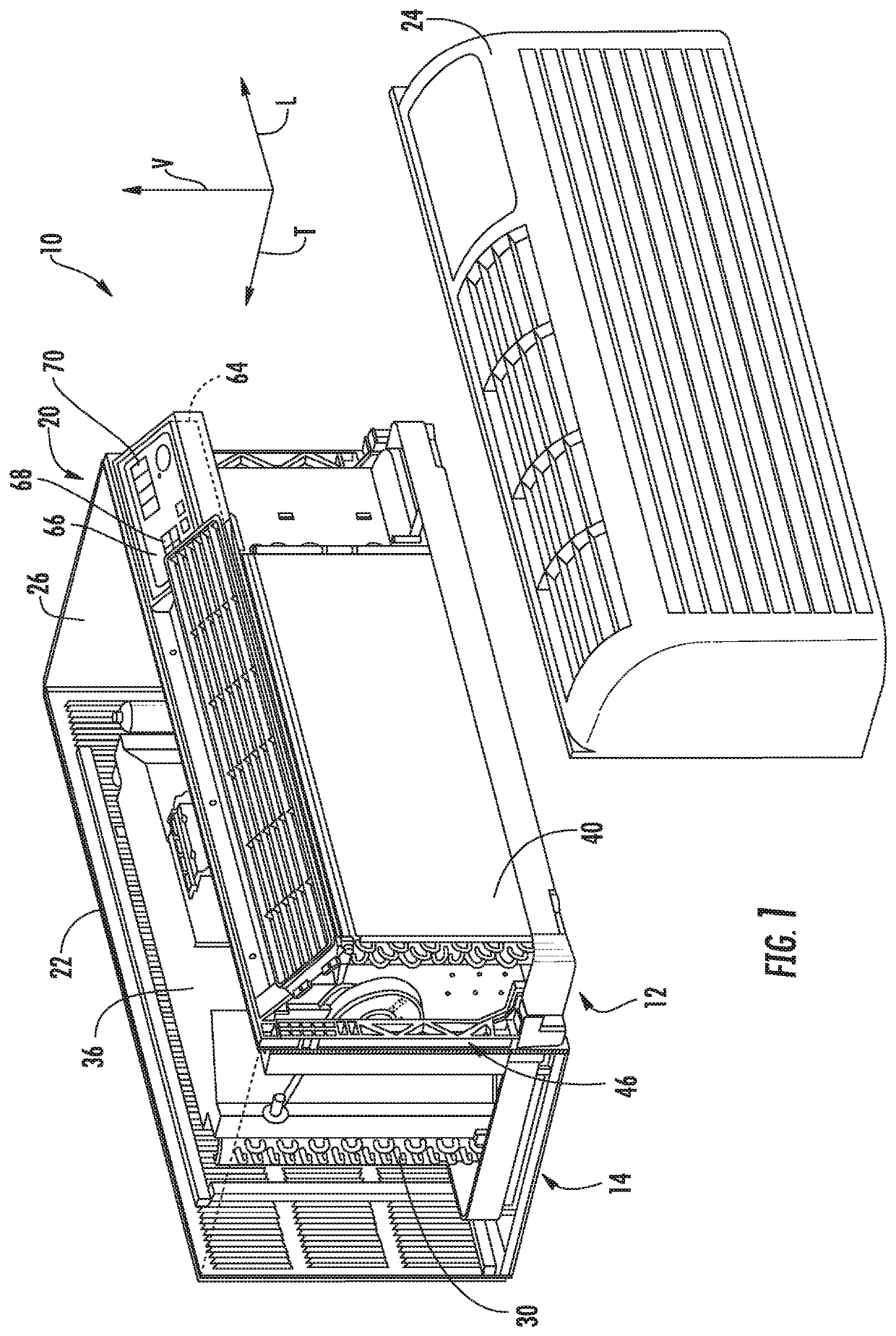 Make-up air flow restrictor for a packaged terminal air conditioner unit