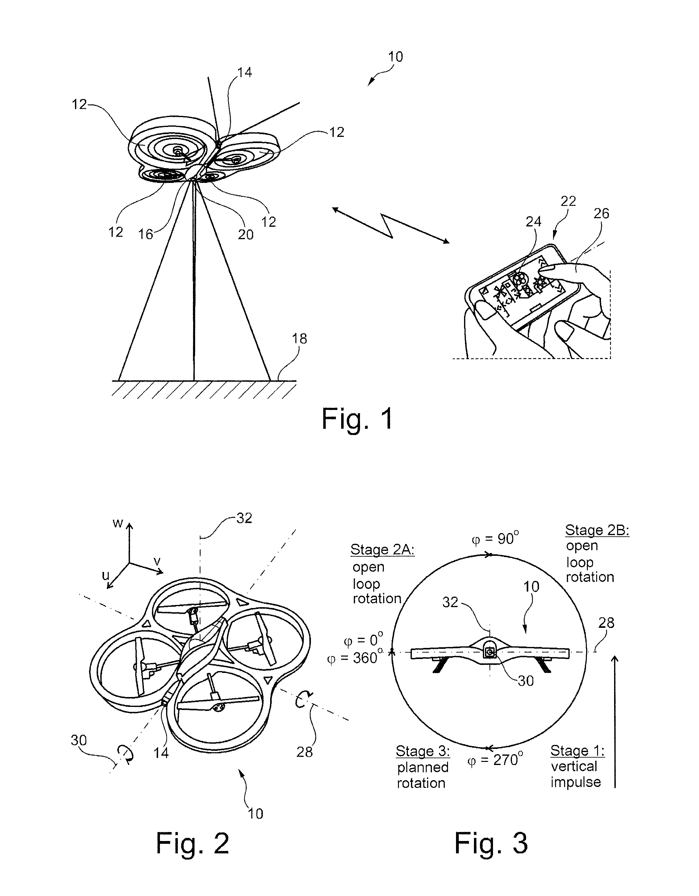 Method of dynamically controlling the attitude of a drone in order to execute a flip type maneuver automatically