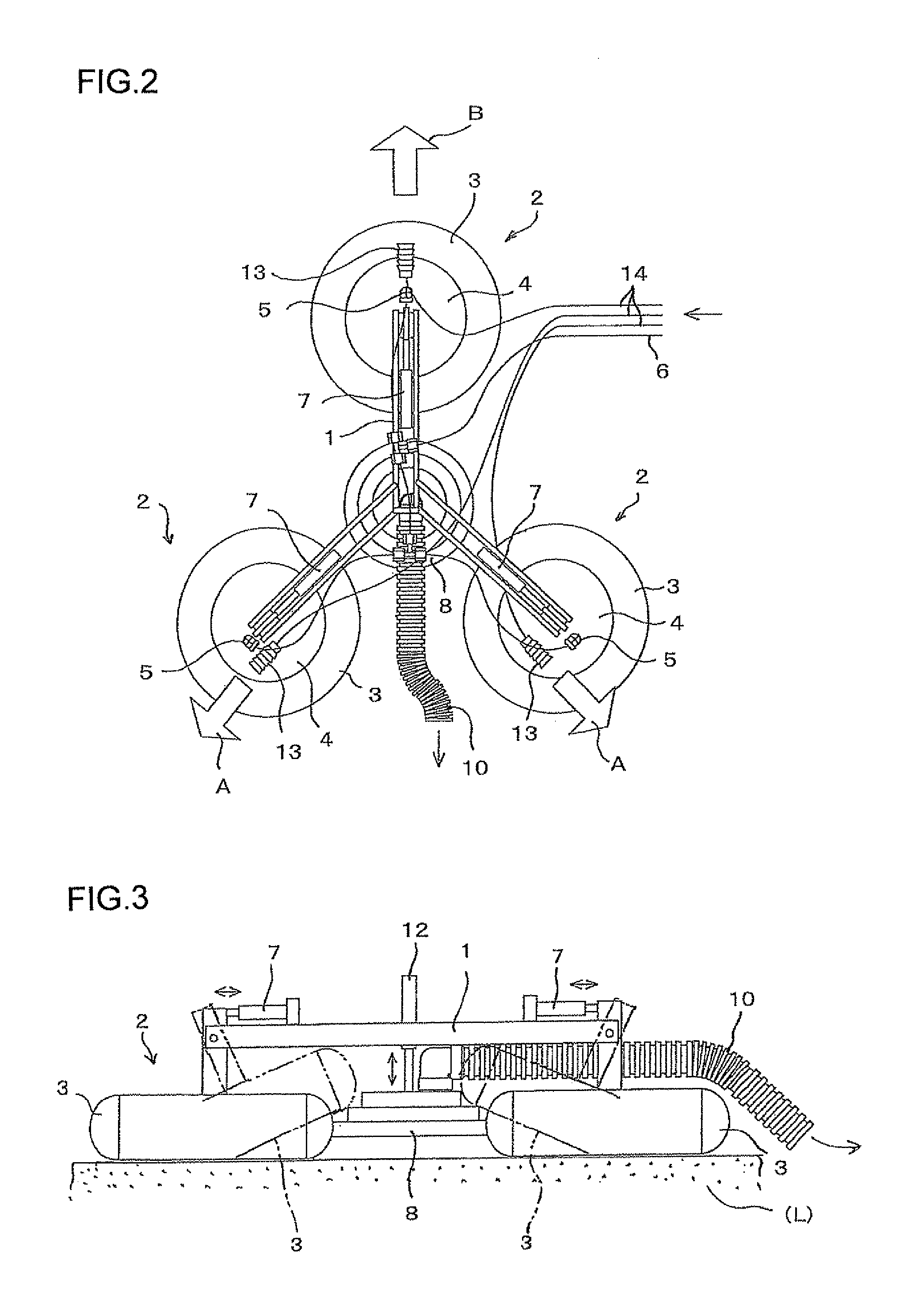 Residual radioactive sludge liquid suction apparatus