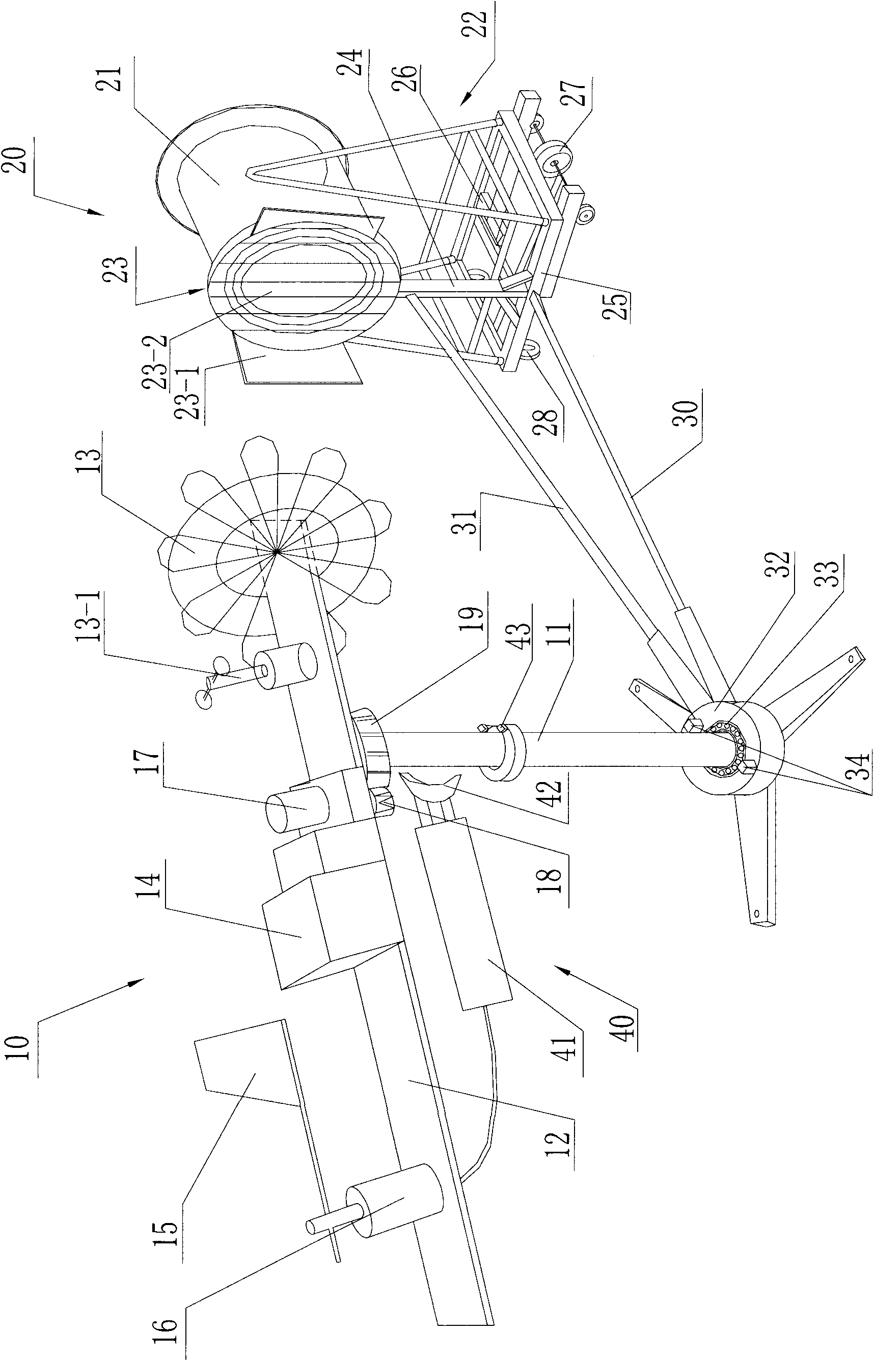 Wind direction tracking wind power generation simulating device
