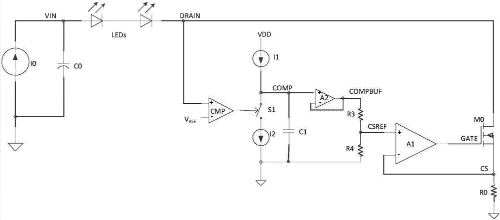 Controller, chip and method for eliminating current ripples of LED (Light-Emitting Diode) driving system