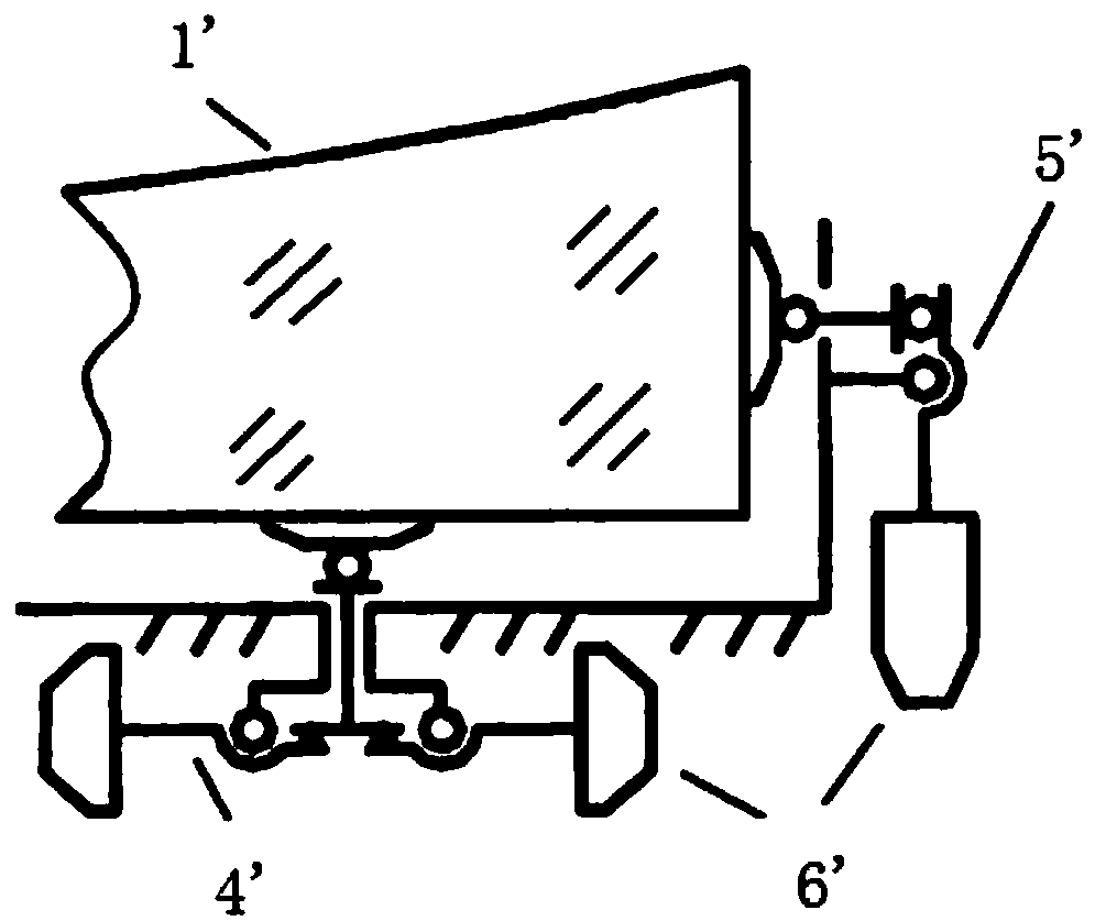Semi-active mirror support and positioning system