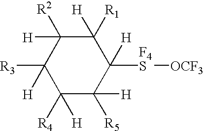 Alkyl and aryl trifluoromethoxytetrafluorosulfuranes