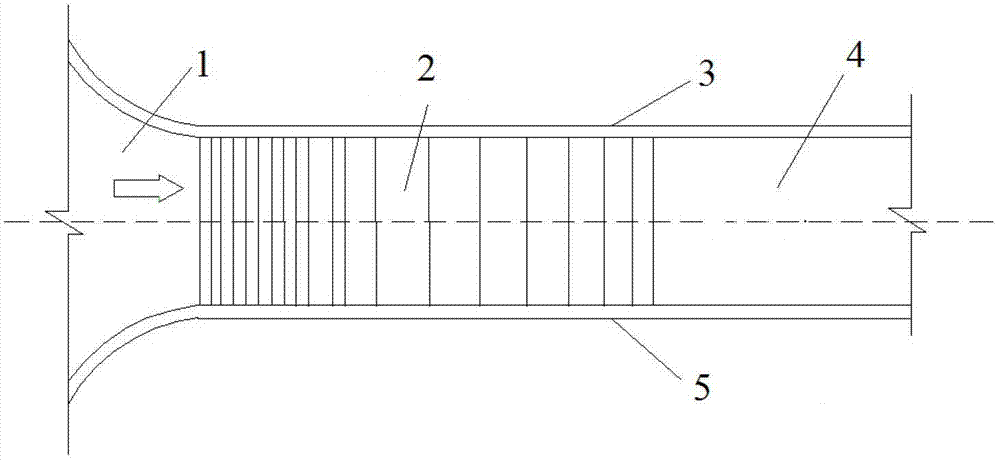 Lateral-inflow and rolling-energy-dissipation bank spillway