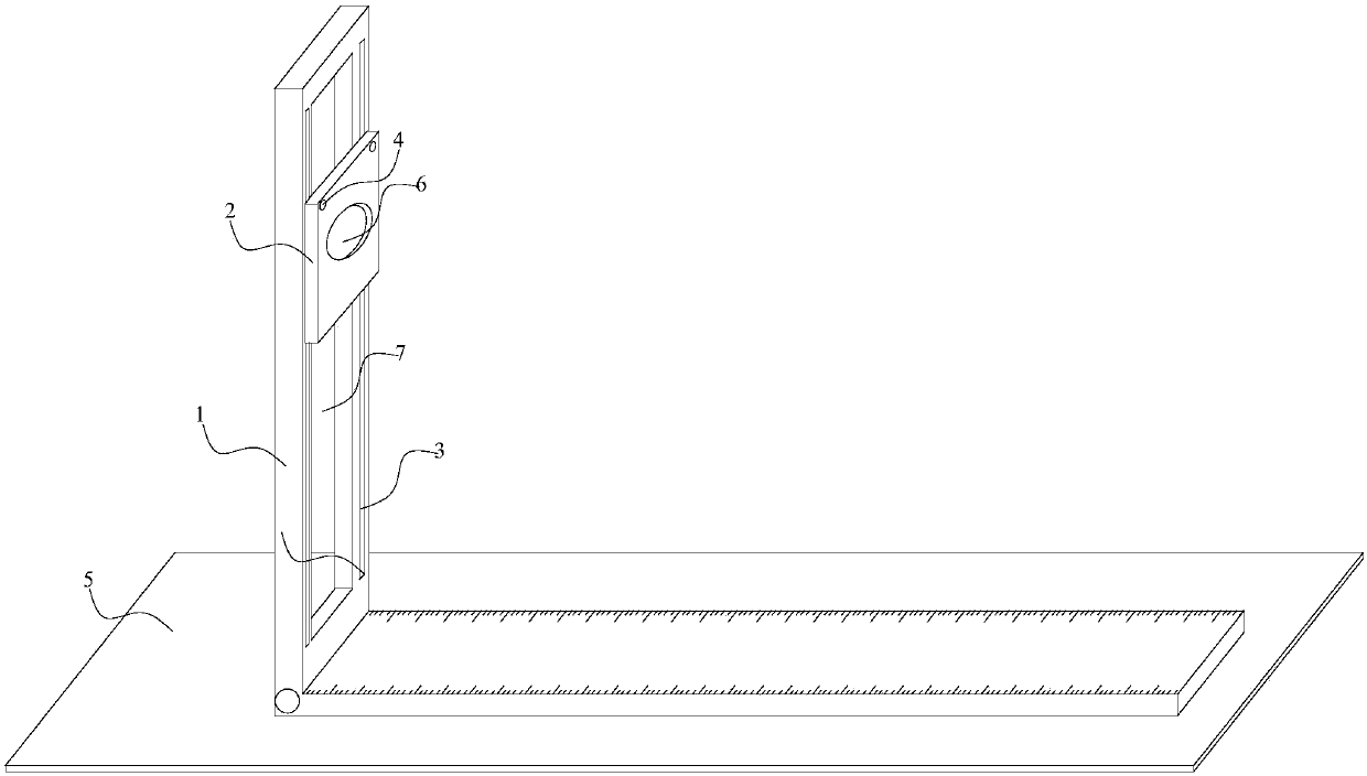 Three-dimensional measurement puncture ruler for infantile anal atresia