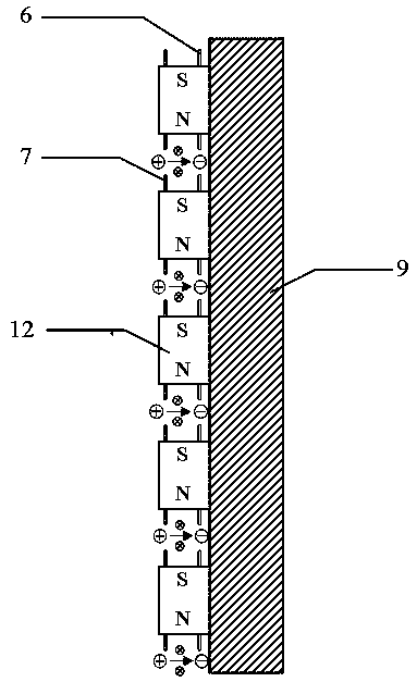 Solar ship water touch surface magnetic current propulsion system