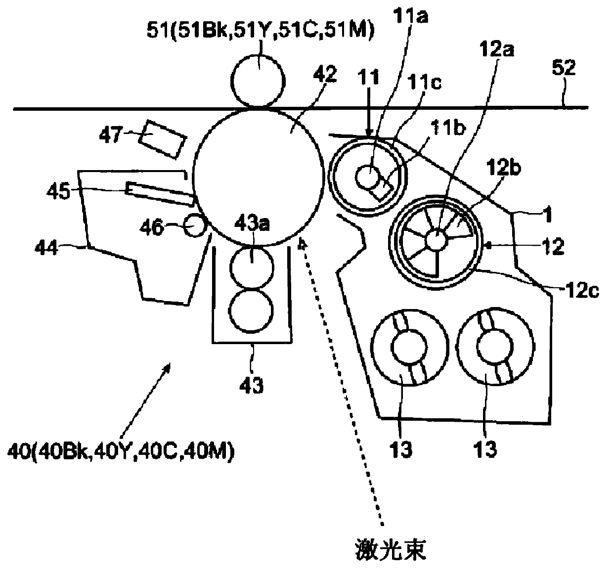 Developing device, image forming apparatus, and method for changing duty ratio