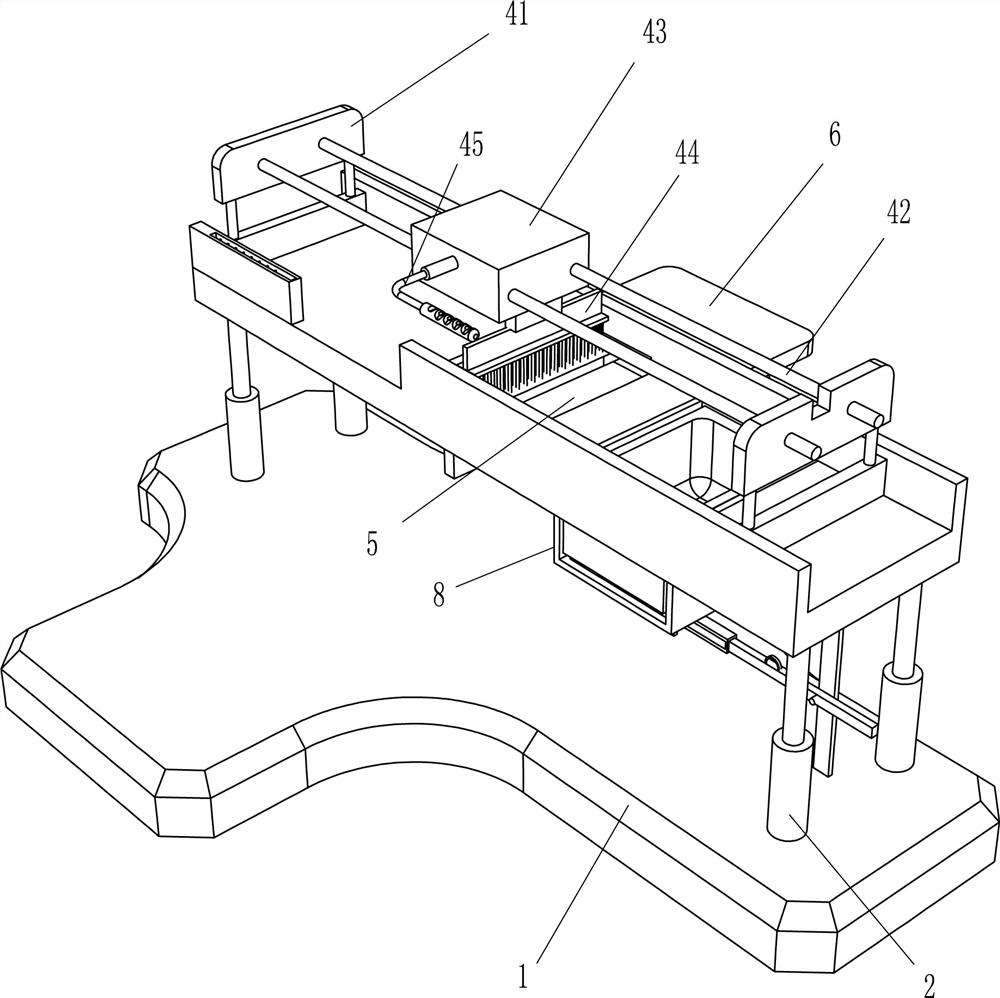 A wood surface gluing mechanism