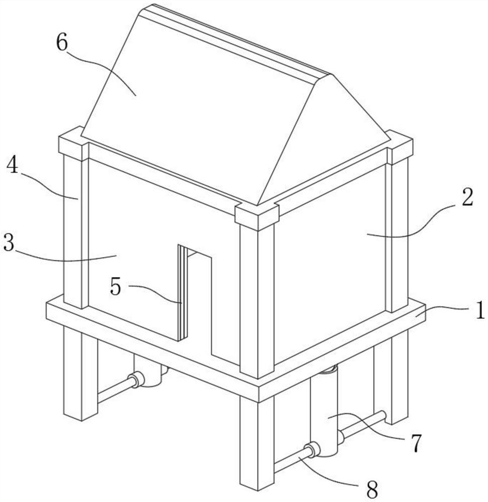 Fabricated house building and construction method thereof
