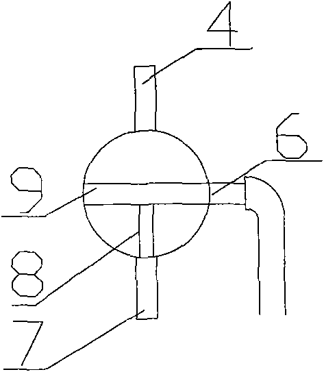 Tee-joint siphon apparatus