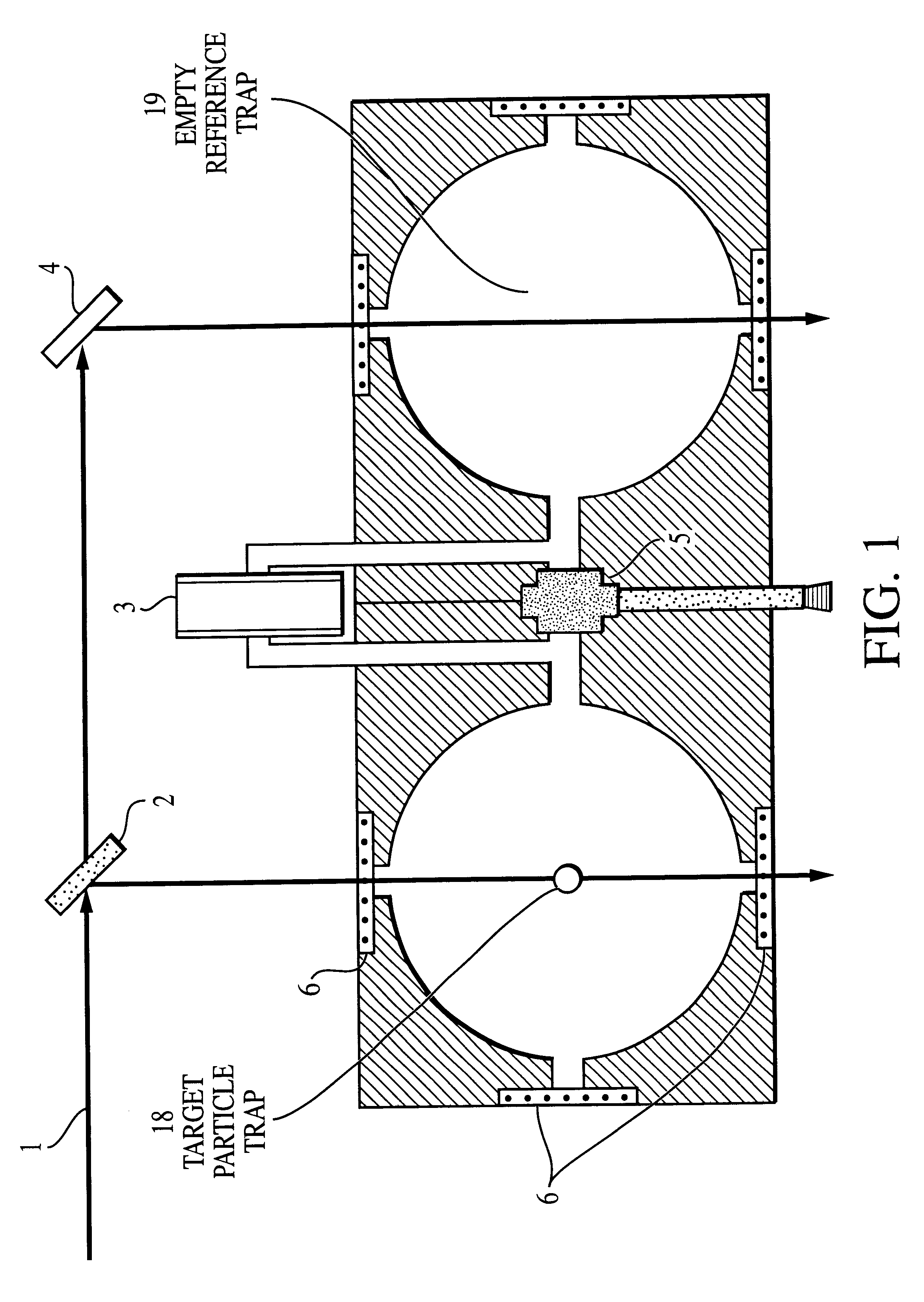 Single particle caloric absorption spectrometer