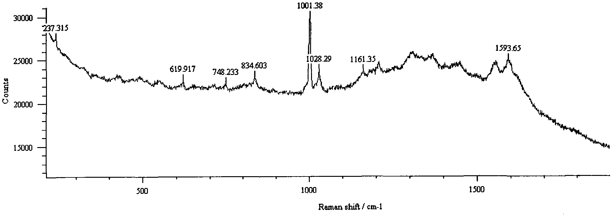 Method for detecting methamphetamine through surface enhanced Raman spectroscopy