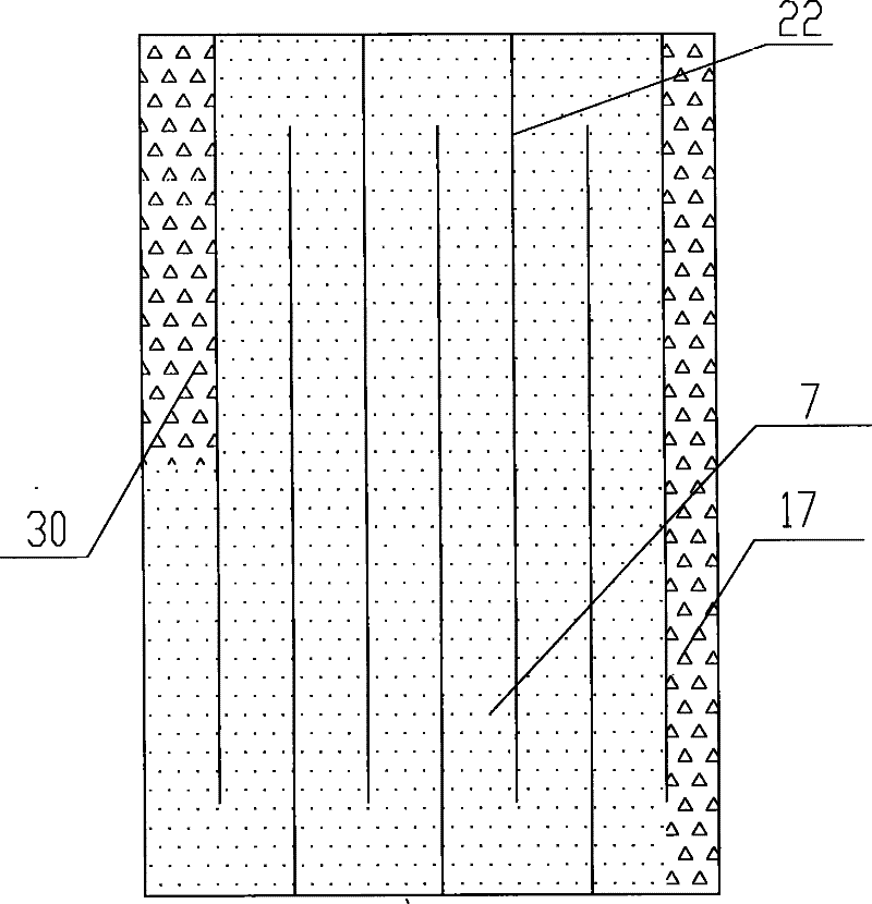 Method for plant arrangement of vertical flow and horizontal subsurface flow combined artificial wetland