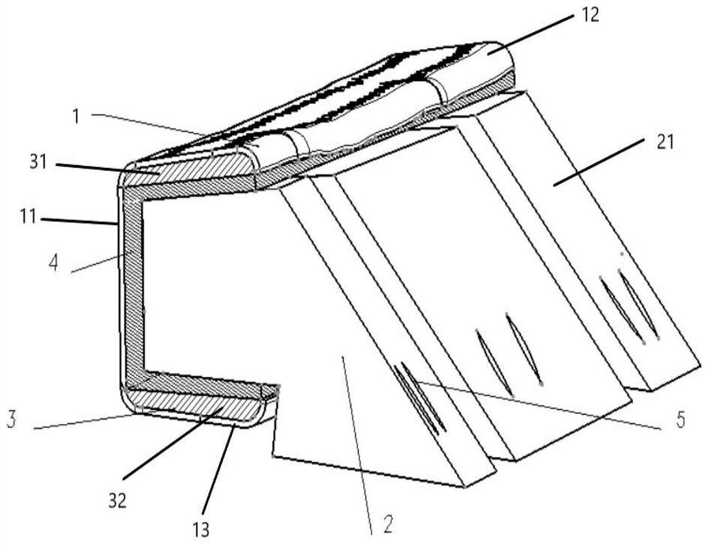 Cementing die and manufacturing method thereof