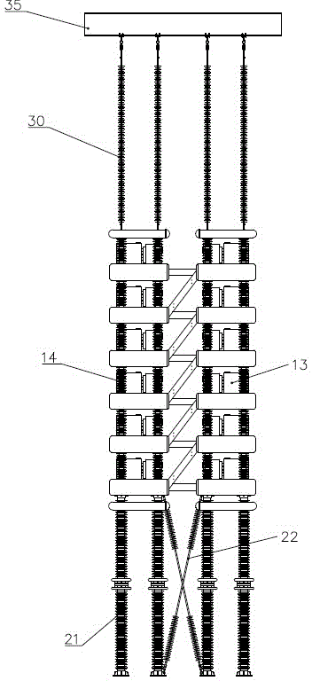 Converter valve tower