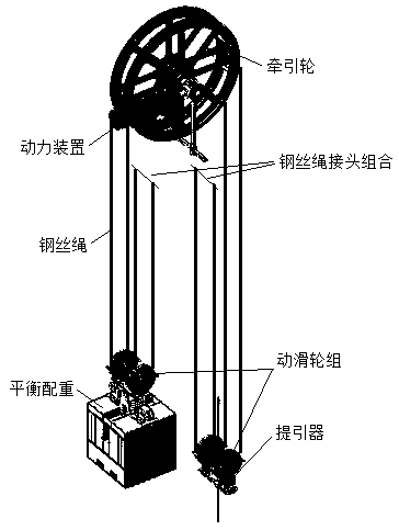 Floor type multi-rope oil extractor system