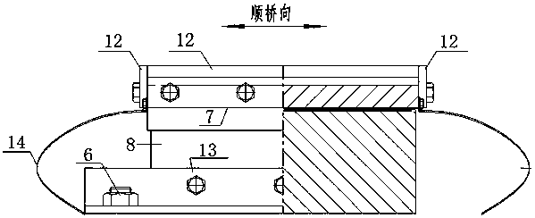 Plate-type sliding layer support and construction method thereof