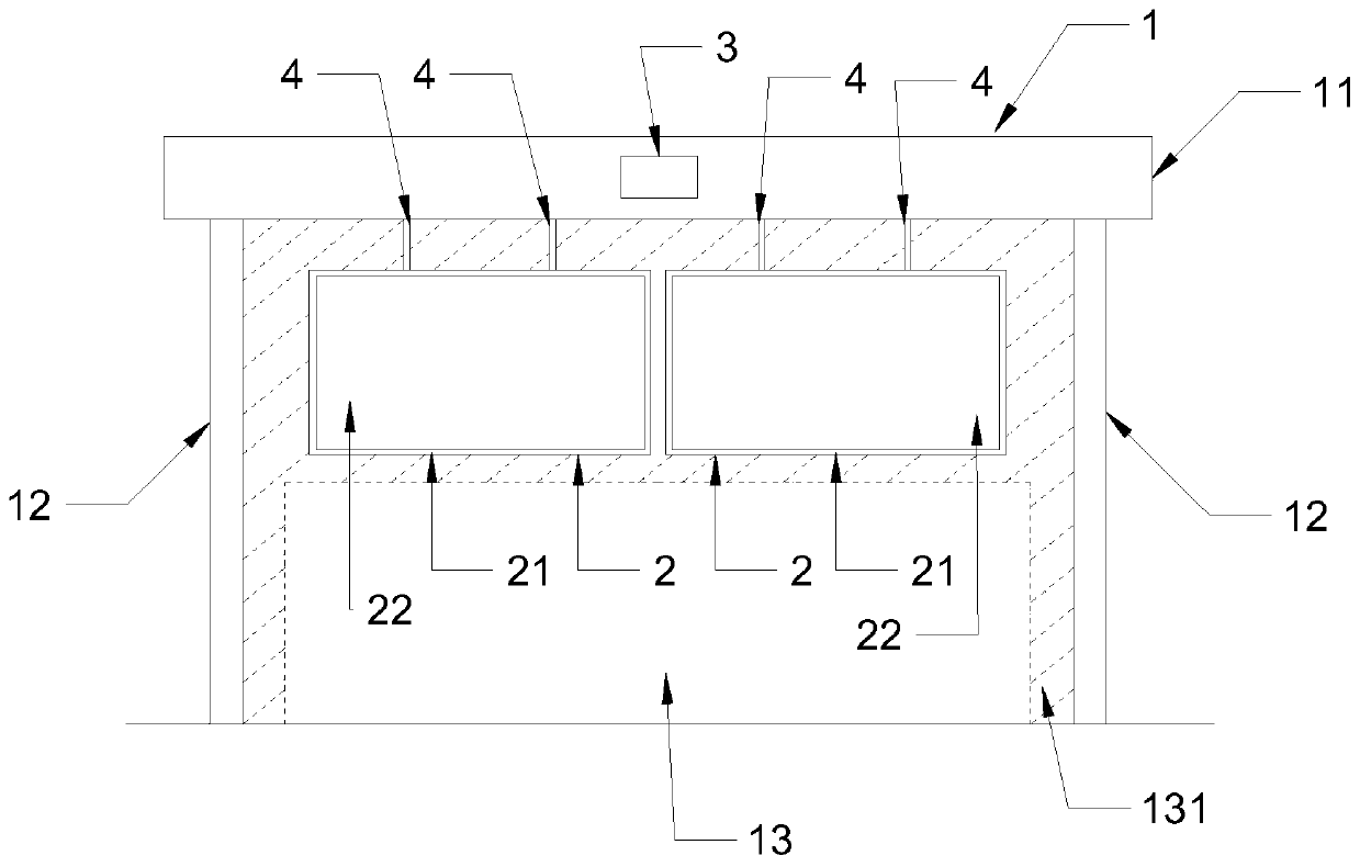 Installation system for transparent subway display screen