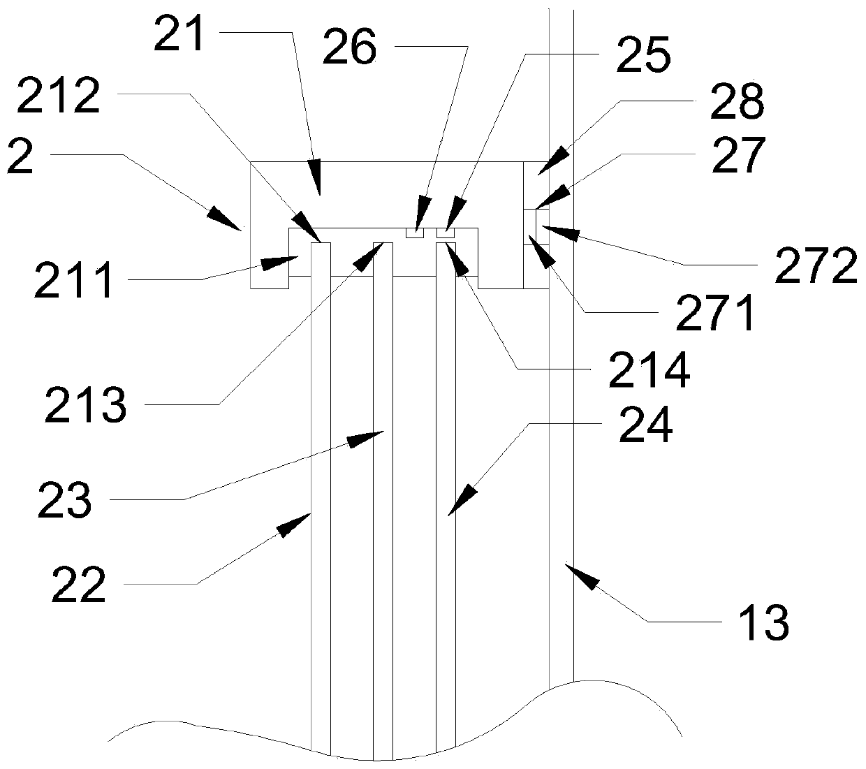 Installation system for transparent subway display screen