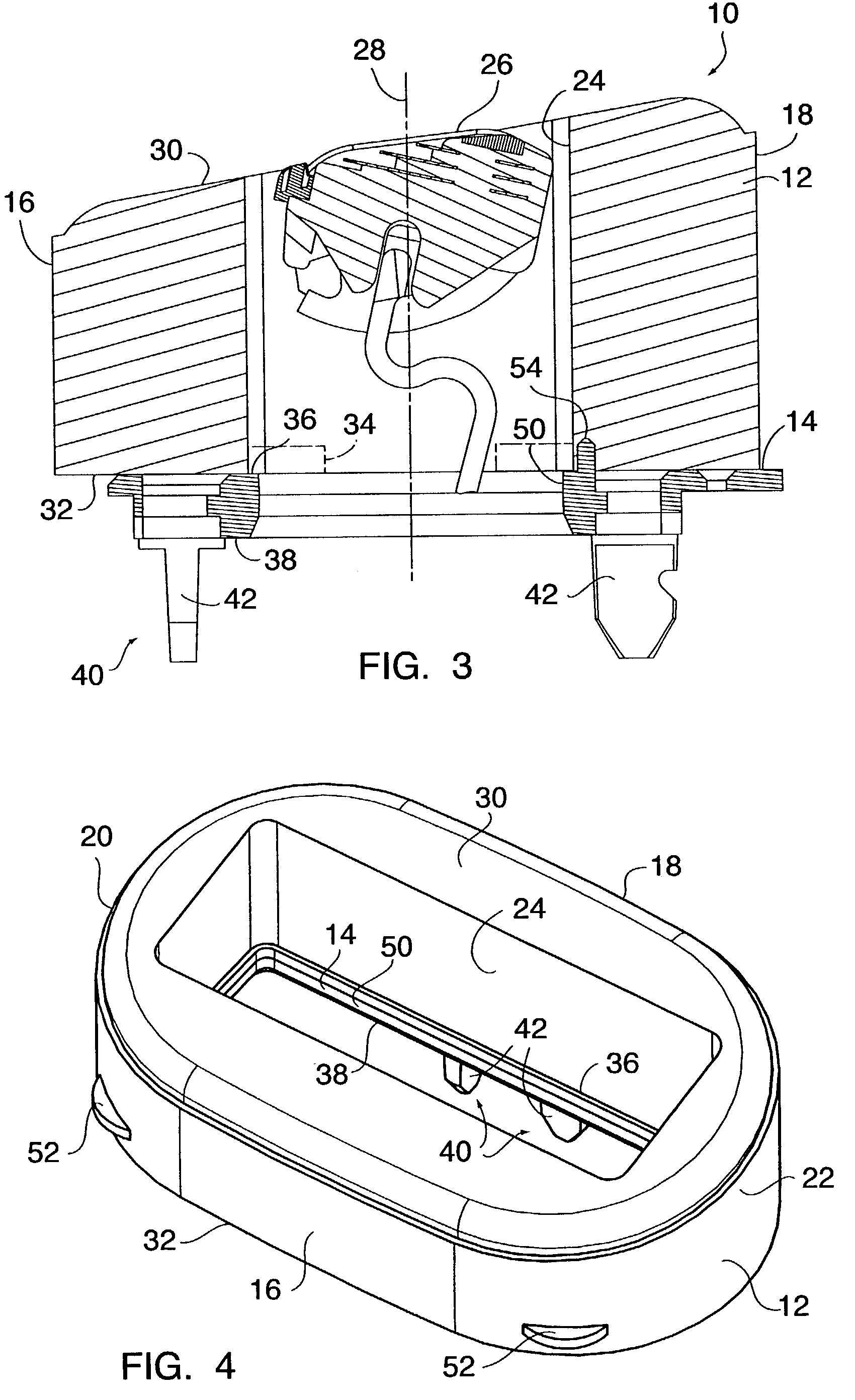 Replacement cartridge for a razor assembly