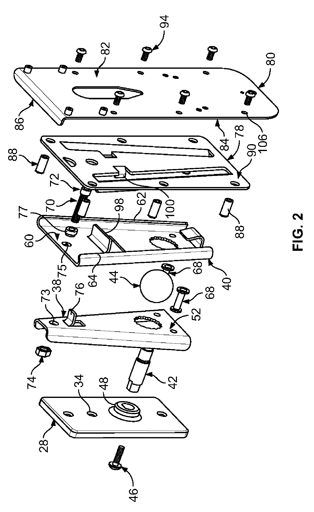 Method and apparatus for adjustably mounting a speaker