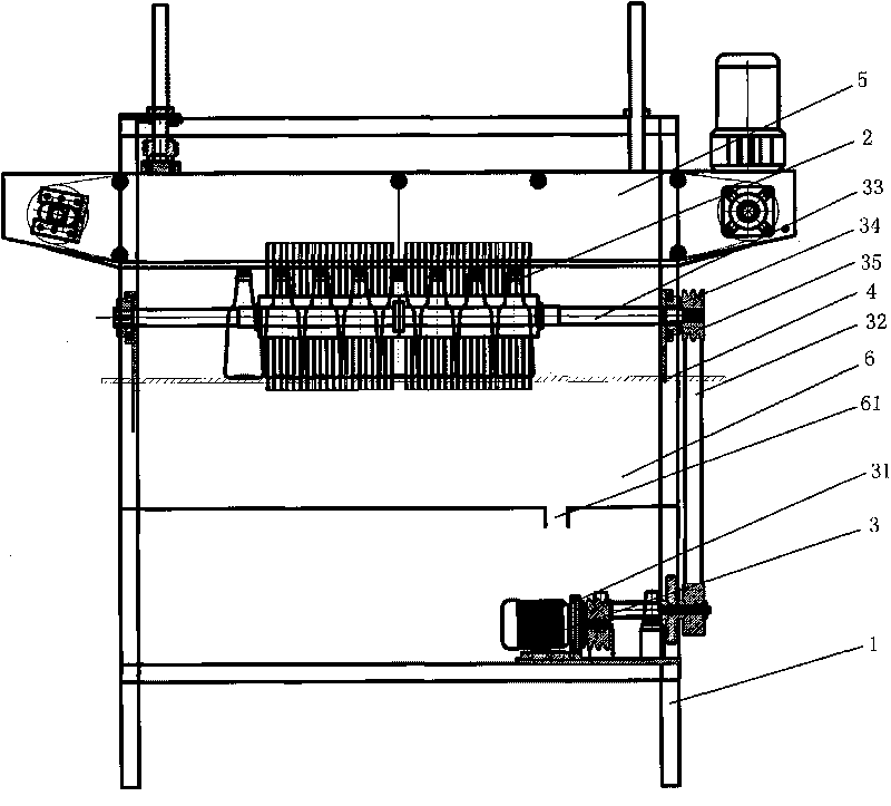 External bottle brushing machine