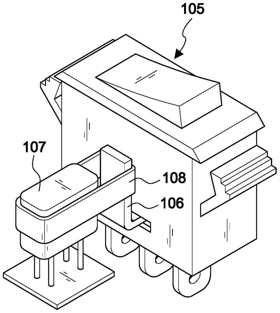 Switch module with built-in surge absorption linkage circuit breaking structure