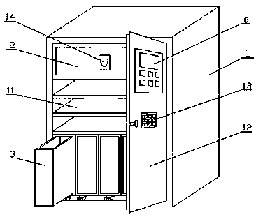 Management cabinet for enterprise accountants and control method thereof