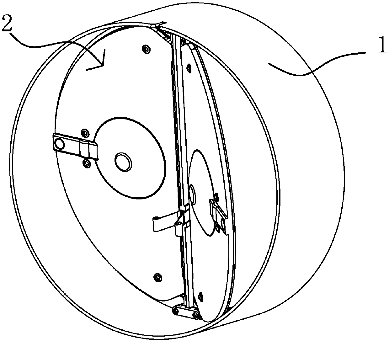 Auxiliary opening mechanism for flue check valve