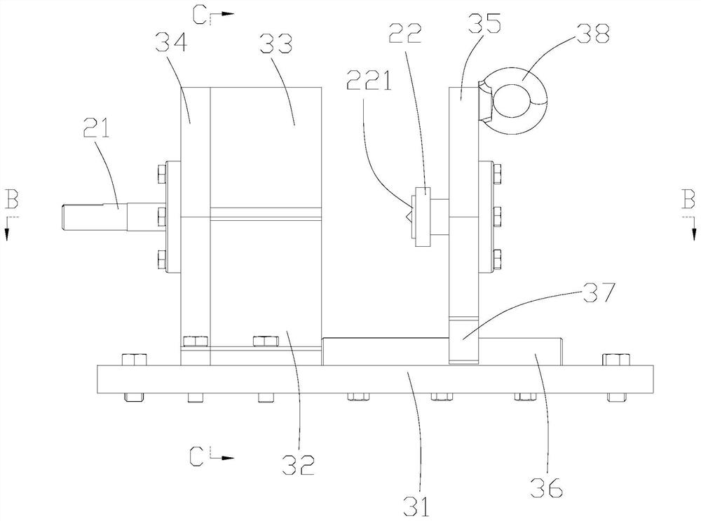 Ultrasonic impact strengthening device and method for rotary workpiece