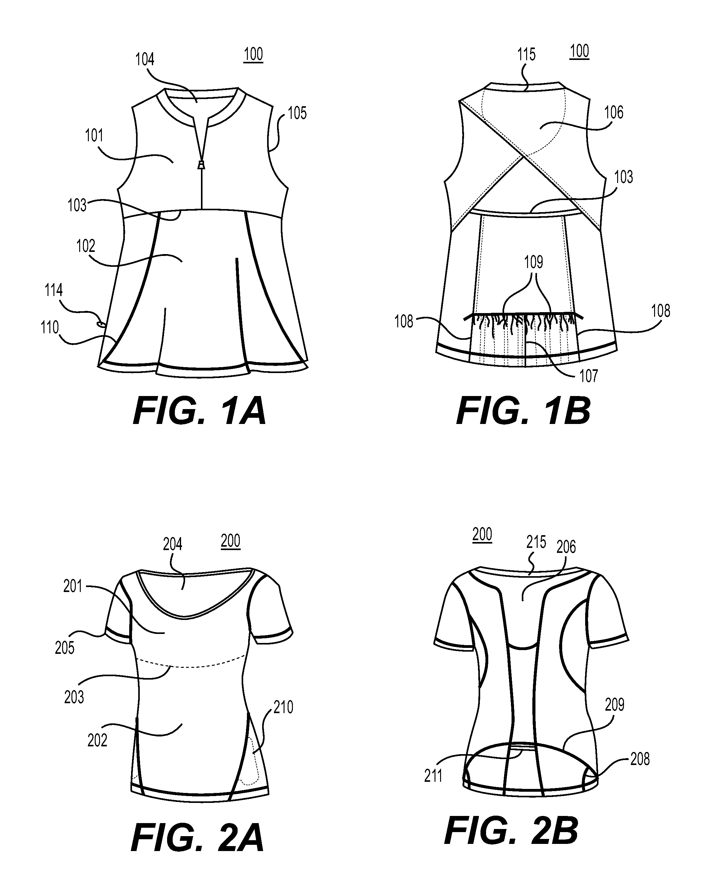 Active wear garment