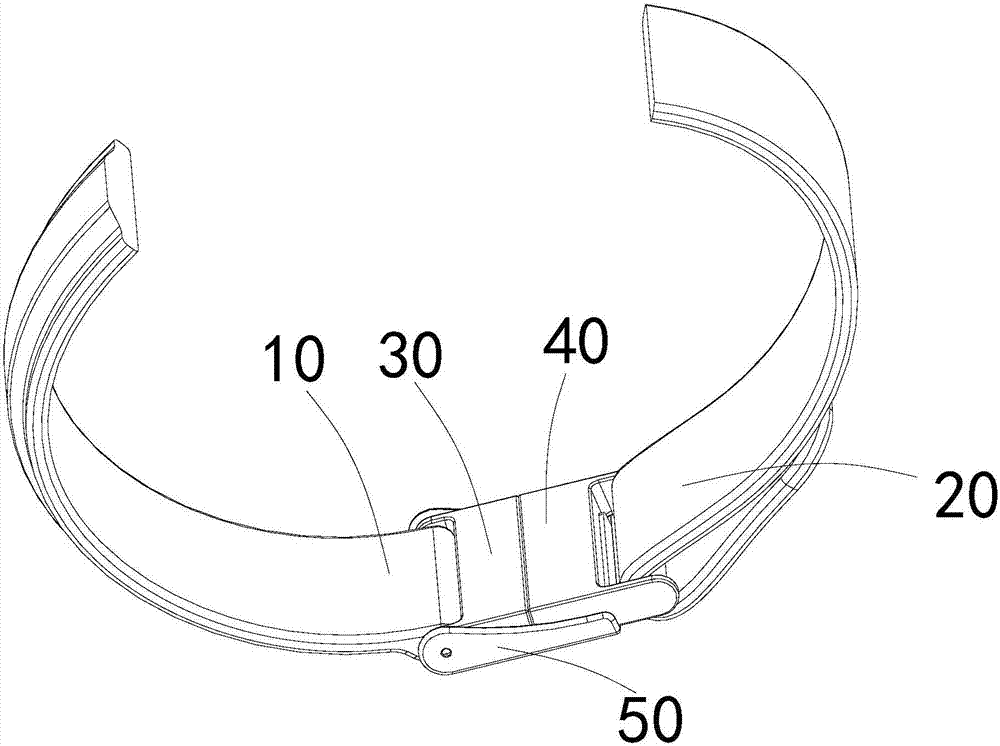 Watchband connecting structure and intelligent watch