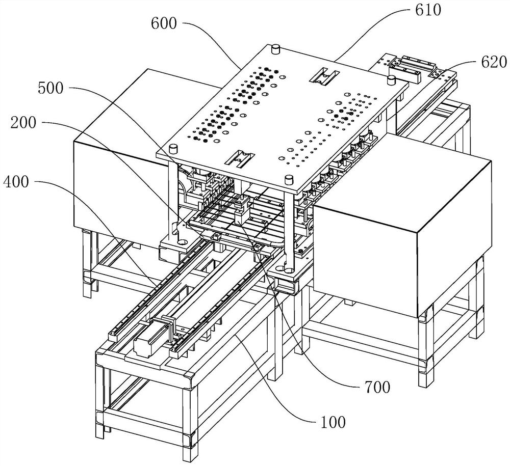 Bedstead positioning device and welding method thereof