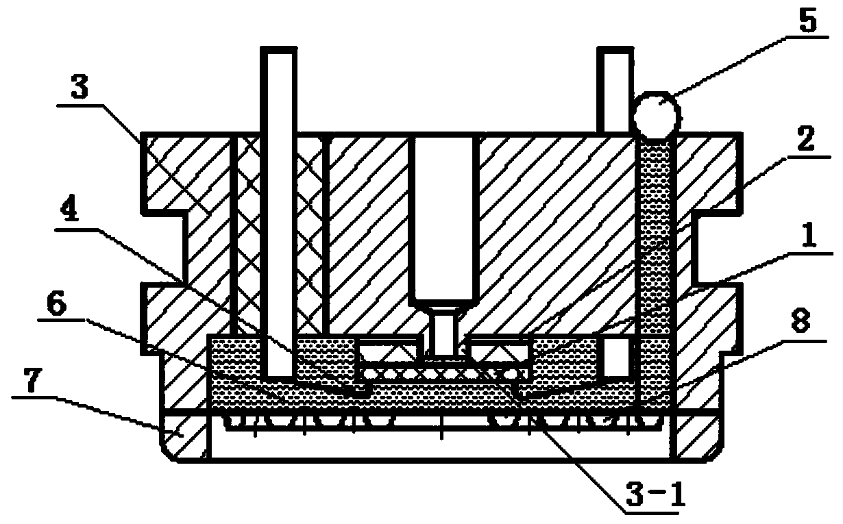 Method for air tightness hard packaging of sensitive chip of piezoresistive pressure sensor