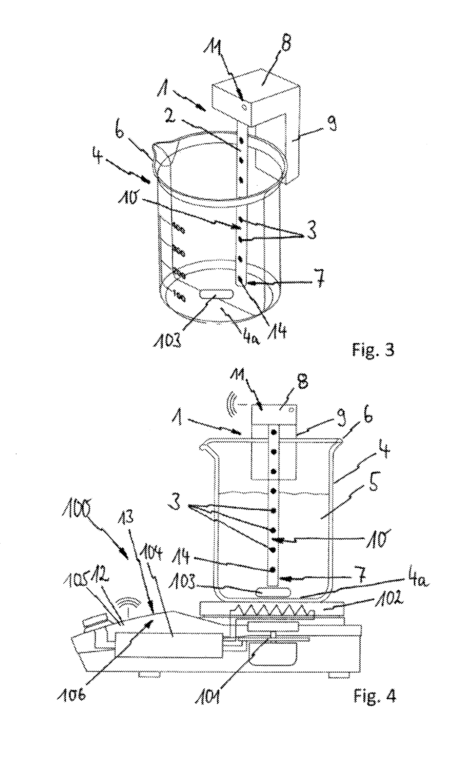 Magnetic stirrer with a temperature measuring device