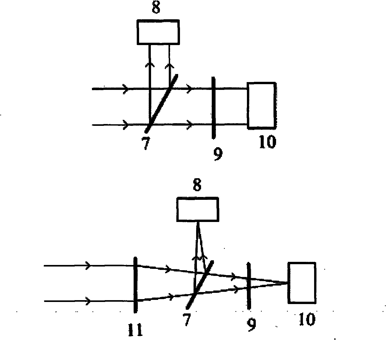 Device and method for simultaneously detecting stimulated Brillouin scattering threshold and Raman scattering threshold of laser transmitted in water