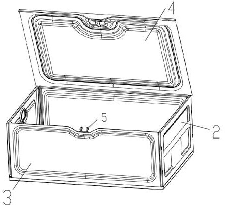 Portable storage box capable of being opened from multiple faces