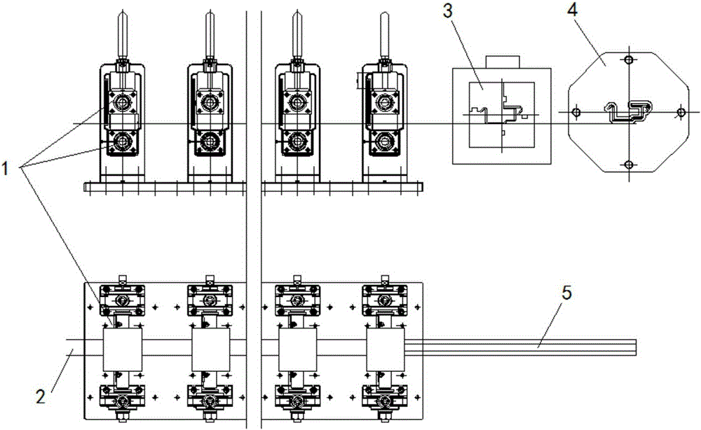 A kind of roll forming method of elongated shaped bar