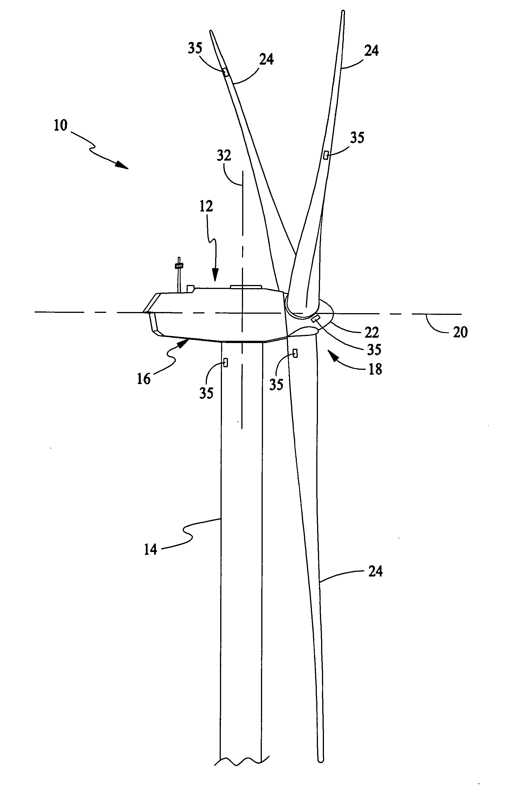 Method and apparatus for wind turbine braking