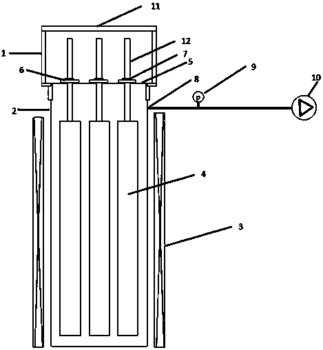 A degassing device and method for an optical fiber preform